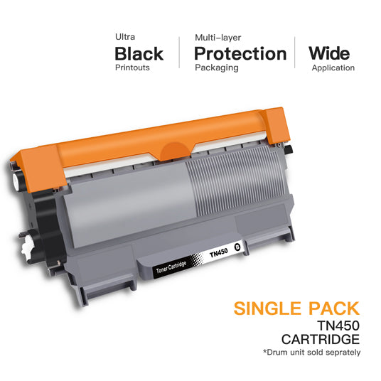 Brother TN450 TN-450 Compatible Toner Cartridge (1 Pack) | E-Z Ink