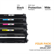 Brother DR221 DR-221 Remanufactured Drum Unit (4 Pack)
