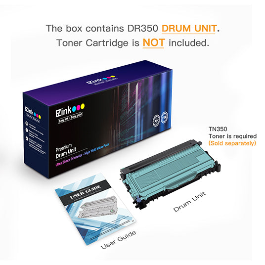 2-Pack TN-350 Compatible Toner Cartridge For Brother DCP-7020, HL-2030, HL-2040 Printers