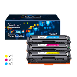 HP 201X CF401X Compatible Toner Cartridge (3 Pack)