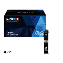 Epson 220XL T220XL Remanufactured Ink Cartridge (2 Black)