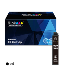 Epson 252XL T252XL Remanufactured Ink Cartridge (4 Black)