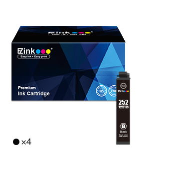 Epson 252XL T252XL Remanufactured Ink Cartridge (4 Black)