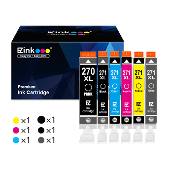 Canon PGI-270XL CLI-271XL Compatible Ink Cartridge (6 Pack) | E-Z Ink