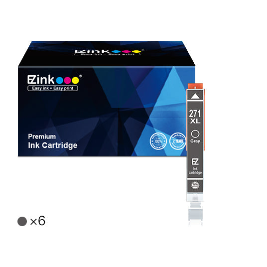Canon CLI-271XL 271 XL Compatible Ink Cartridge (6 Gray) | E-Z Ink