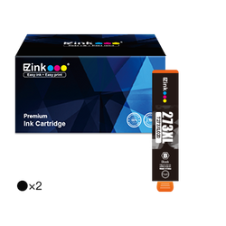 Epson 273XL T273XL Remanufactured Ink Cartridge (2 Black)
