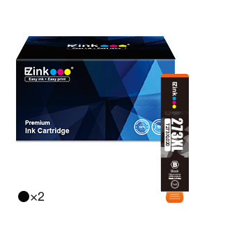 Epson 273XL T273XL Remanufactured Ink Cartridge (2 Black)