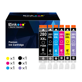 Storcfe PGI 280XL CLI 281XL 280 XL 281 XL Refillable Ink Cartridges Work For Pixma TS702 TS702a TR8620a TR7620a TS6120 TS6220 TS6320 TR7520 TR8520 TS9520 TS8120 TS8320 (PBK/BK/C/M/Y) In Kenya
