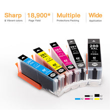 Canon PGI-280XXL CLI-281XXL Compatible Ink Cartridge (10 Pack)