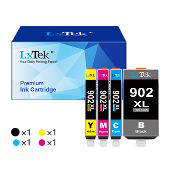 HP 902 XL 902XL Remanufactured Ink Cartridge (4 Pack)