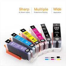 Compatible Ink Cartridge Canon PGI-280XXL CLI-281XXL PGI 280 XXL CLI 281 XXL 6 Pack - E-Z Ink Inc.