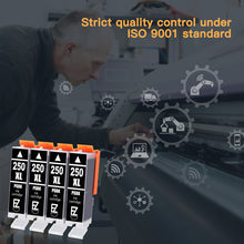 Compatible Ink Cartridge Canon PGI-250XL 250 XL High Yield 4 Pack - E-Z Ink Inc.