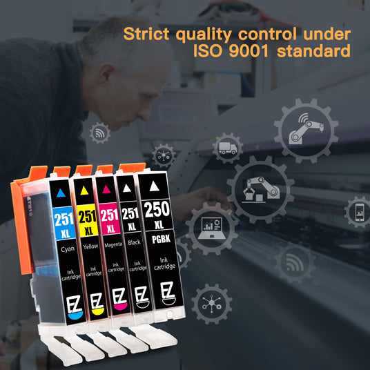 Canon PGI-250XL CLI-251XL Compatible Ink Cartridge (15 Pack) | E-Z Ink
