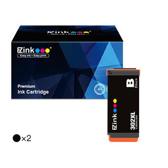 Epson 302XL T302XL Remanufactured Ink Cartridge (2 Black)