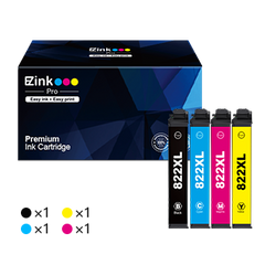 Epson 822XL T822XL Remanufactured Ink Cartridge (4 Pack)