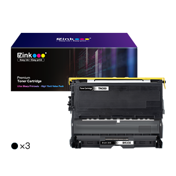 Brother TN350 TN-350 DR350 Compatible Toner Cartridge and Drum Unit (2 Toner, 1 Drum Unit)