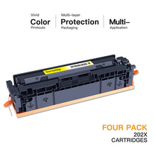 HP 202X CF500X Compatible Toner Cartridge (4 Pack)