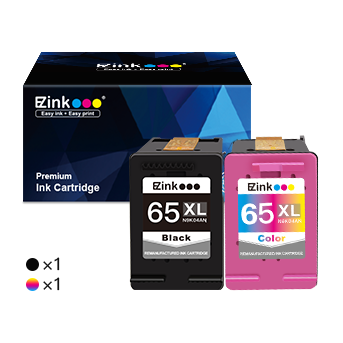 EZink 65XL インクカートリッジ ブラック・カラー 2個セット 65 65XL Remanufactured Ink Cartridge (2 Pack) | E-Z Ink