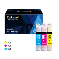 Brother LC75XL LC71XL Compatible Ink Cartridge (9 Pack)