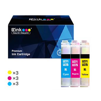 Brother LC75XL LC71XL Compatible Ink Cartridge (9 Pack)