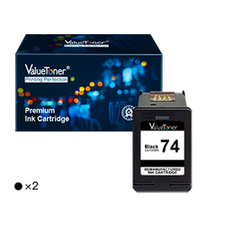 HP 74 CB335WN Remanufactured Ink Cartridge (2 Black)