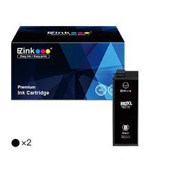 Epson 802XL T802XL Remanufactured Ink Cartridge (2 Black)