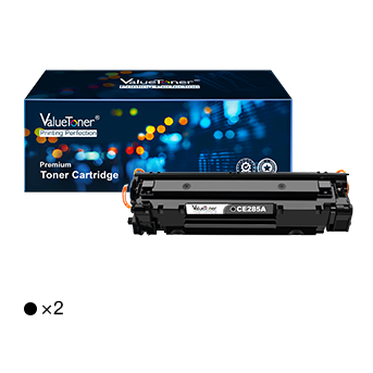 HP 85A CE285A Compatible Toner Cartridge (2 Black)