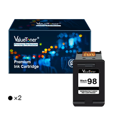 HP 98 (C9364WN) Remanufactured Ink Cartridge (2 Black)
