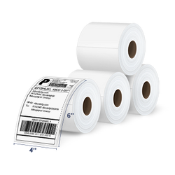 Shipping Label, 4 x 6 Direct Thermal Labels, 220 Labels × 4 Rolls