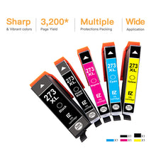 Epson 273XL T273XL Remanufactured Ink Cartridge (5 Pack)