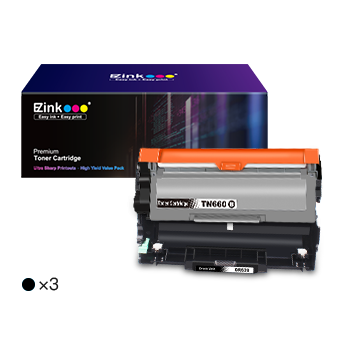 Brother TN660 TN630 DR630 Compatible Toner Cartridge and Drum Unit (2 Toner, 1 Drum Unit)