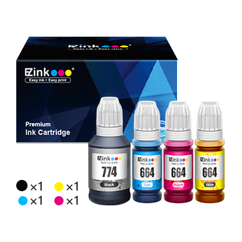 Epson 774 664 Compatible Ink Bottle (4 Pack)