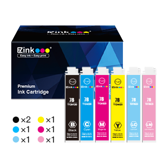 Epson 78 T078 Remanufactured Ink Cartridge (7 Pack)
