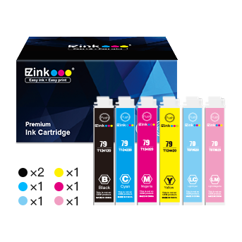 Epson 79 T079 Remanufactured Ink Cartridge (7 Pack)