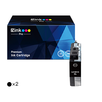 Brother LC3013 LC3011 LC-3013 Compatible Ink Cartridge (2 Black)