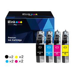 Brother LC3013 LC3011 LC-3013 Compatible Ink Cartridge (8 Pack)