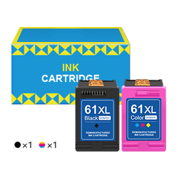 HP 61XL 61 XL High Yield Remanufactured Ink Cartridge (2 Pack)