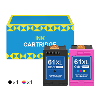 HP 61XL 61 XL High Yield Remanufactured Ink Cartridge (2 Pack)
