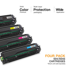 Samsung 504S CLT-504S Compatible Toner Cartridge (4 Pack)
