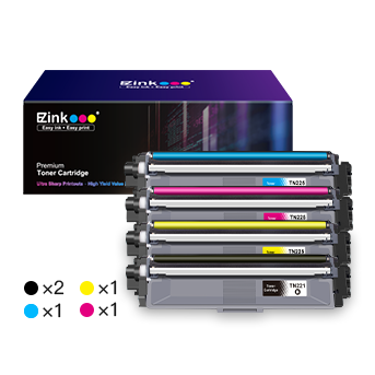 Brother TN221 TN225 Compatible Toner Cartridge (5 Pack)