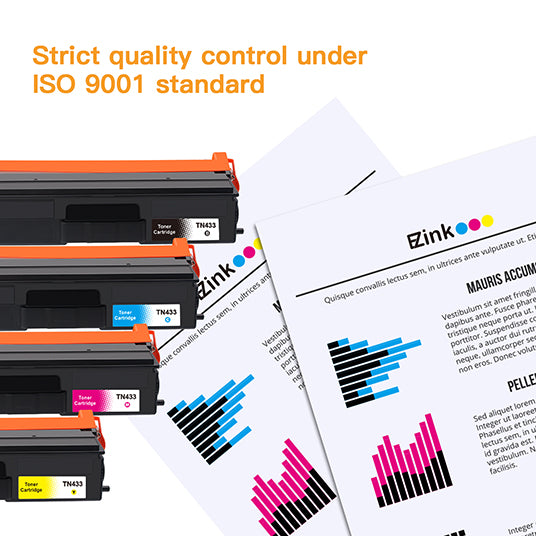 Brother TN433 TN431 Compatible Toner Cartridge (4 Pack) | E-Z Ink