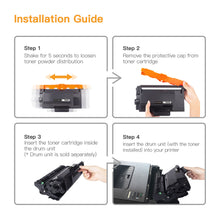 Brother TN850 TN820 Compatible Toner Cartridge (4 Black)