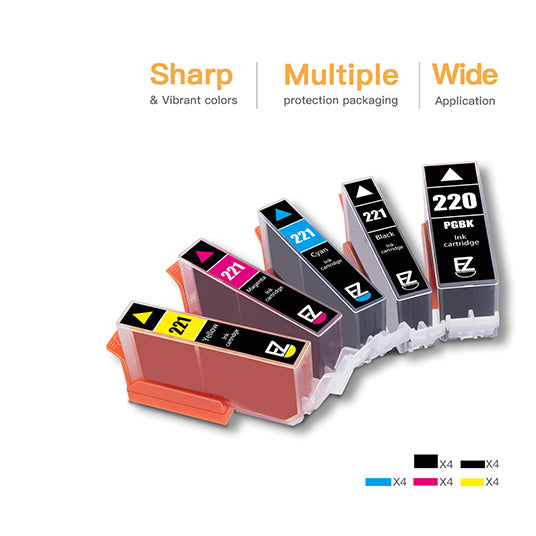 Canon PGI-220 CLI-221 Compatible Ink Cartridge (20 Pack) | E-Z Ink
