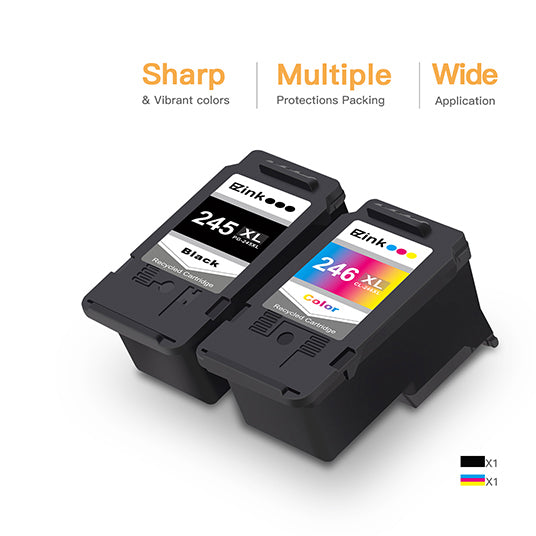 Canon PG-245XL CL-246XL Remanufactured Ink Cartridge (2 Pack
